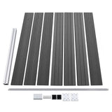 Fence Panel Set WPC 353x146 cm Black 3070459