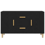 Sideboard Black Oak 100x36x60 cm Engineered Wood 862094