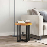 Coffee Table 40x45 cm Solid Teak Wood and Polyresin 281652