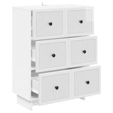 Drawer Cabinet High Gloss White 66 x 34.5 x 90 cm 893919