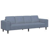 Fabric Sofa with Cushion Blue 208 cm Corduroy fabric 3335103