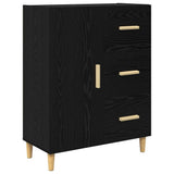 Highboard Black Oak 34.5 x 34 x 180 cm Engineered Wood 3416223