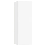ZNTS 9 Piece TV Cabinet Set White Engineered Wood 3078738