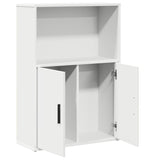 Bookcase White 60x24x85 cm Engineered Wood 860409