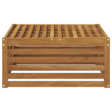 Outdoor Footstool Natural 79 x 79 x 37 cm Solid Acacia Wood 900557