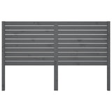 Bed Headboard Grey 126x4x100 cm Solid Wood Pine 819012