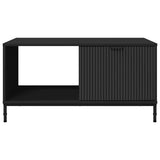 Coffee Table Black Oak 90 x 49 x 46 cm Engineered Wood 883445