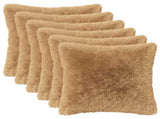 Cushion with Pillow HEERLEN 12 pcs Taupe PV Fleece 924813