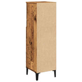 Bathroom Cabinet Old Wood 30x30x100 cm Engineered Wood 857111