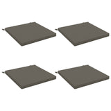 4-Piece Seat Cushions SOEST 4 pcs 100% Polyester Grey 944838