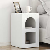 Bedside Table 2 pcs White 29.5 x 33.5 x 50 cm Engineered Wood 891225
