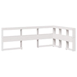 Bookcase Bed without Mattress White 90x190 cm Solid Wood Pine 3324367