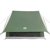 Family Tent with Roof Green and White 256 x 256 x 185 cm 4100676