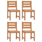 Garden Chairs 4 pcs Solid Wood Teak 3157174