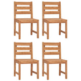 Garden Dining Set Natural Teak Solid Teak Wood Standard 3157180