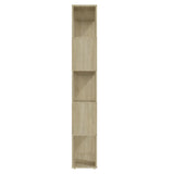 Book Cabinet Room Divider Sonoma Oak 80x24x155 cm Engineered Wood 809146