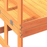 Garden Sofa Bench Extendable Wax Brown Solid Wood Pine 844659