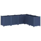 Garden Planter Blue Grey 160x120x53 cm PP 367861