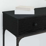 Console Table Black oak 75 x 34.5 x 75 cm Engineered wood 871298