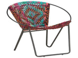 Circle Chair Multicolours Chindi Fabric 286609