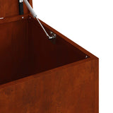 Garden Storage Cushion Box Galvanised Steel 100 x 50.5 x 50 cm 874566