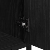 Bathroom Furniture Set 2 pcs Black Oak Engineered Wood 3402359