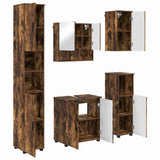Bathroom Furniture Set 5 pcs Smoked Oak 61 x 35 x 64 cm 3392988