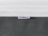 Bed Mattress with Mattress Grey 90 x 190 cm Fabric 42008262