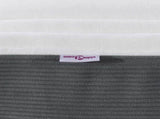 Bed Mattress with Mattress Grey 120 x 190 cm Fabric 42008277
