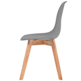 Dining Chairs 6 pcs Grey Plastic 244776