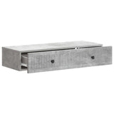 Wall-Mounted Side Table Concrete Grey 87.5 x 34.5 x 17 cm 897988