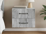 Wall-Mounted Bedside Cabinet Grey Sonoma 34.5 x 33 x 40 cm 898987