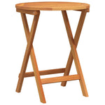 Garden Bistro Set with Cushion 3 pcs Brown Solid acacia wood 4105501