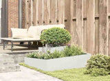 Garden Planter White 80 x 80 x 50 cm Cold-rolled Steel 873579