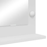 Vanity Mirror White 60 x 55 x 18 cm Glass and Engineered wood 868285