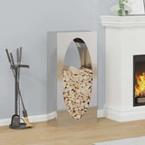 Firewood Rack 50x23x100 cm Stainless Steel 864185