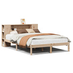 Bookcase Bed without Mattress 140x200 cm Solid Wood Pine 3321540