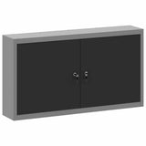 Tool Cabinet with Shelf Black and Grey 100 x 20 x 55 cm 4103471