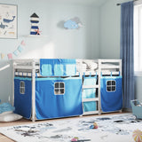 Bunk Bed without Mattress Blue 90x200 cm Solid Wood Pine 3283932