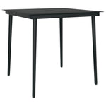 3 Piece Garden Dining Set Black 3099395