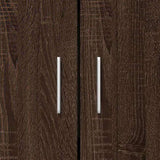 Book Cabinet Brown Oak 82.5x30.5x115 cm Engineered Wood 833788