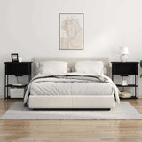 Bedside Cabinet Black Oak 55 x 31 x 76 cm Engineered Wood 859500