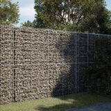 Gabion Basket with Cover 200x100x200 cm Galvanised Iron 3295227