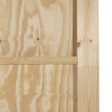 Sliding Door Manual White 83 x 232 cm Solid pine wood and steel 3333564