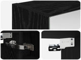 Bathroom Mirror Cabinet Black Oak 60 x 14.5 x 70 cm 889056
