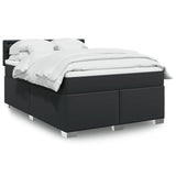 Box Spring Bed with Mattress Black 160x200 cm Faux Leather 3286128