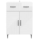 Sideboard High Gloss White 66 x 34.5 x 89.5 cm Engineered Wood 894869