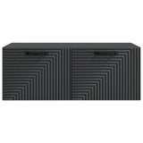 Wall-Mounted TV Cabinet Black 78.5 x 41 x 30 cm Engineered Wood 898686
