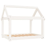 Dog Bed White 81x60x70 cm Solid Wood Pine 822208