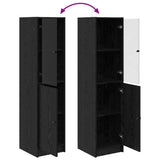 Highboard Black Oak 35 x 37 x 142 cm Engineered Wood 882906